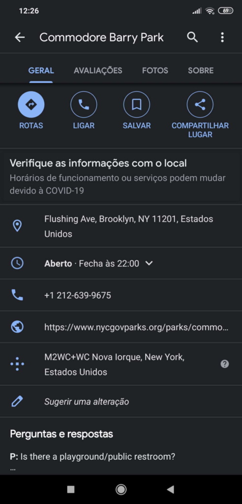 Google Maps dark mode novidade