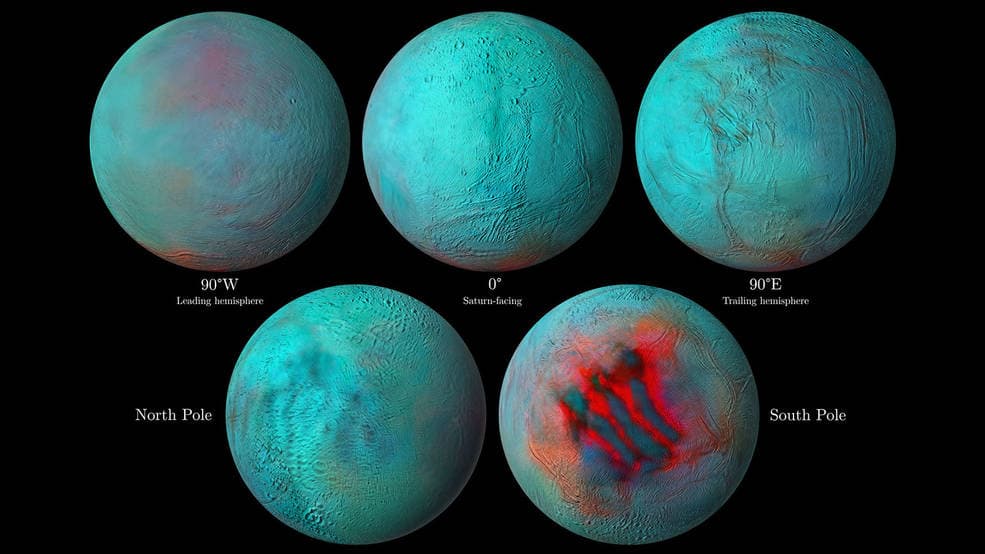 NASA encontra provas de “gelo fresco” na Enceladus, a sexta maior Lua de Saturno