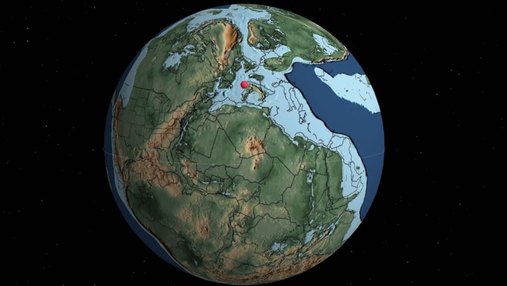 Mapa interativo mostra-lhe onde estava a sua cidade natal na Terra há milhões de anos