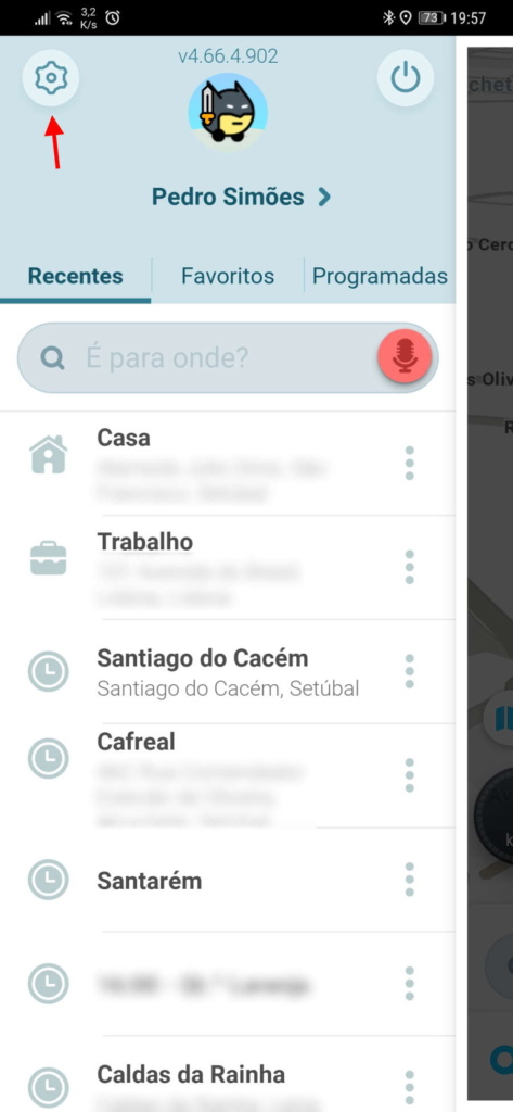 Waze carro rotas caminhos configurar
