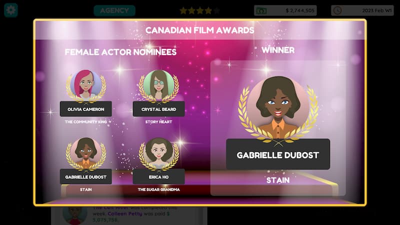 A vida de um agente de Hollywood em Actor Tycoon 2
