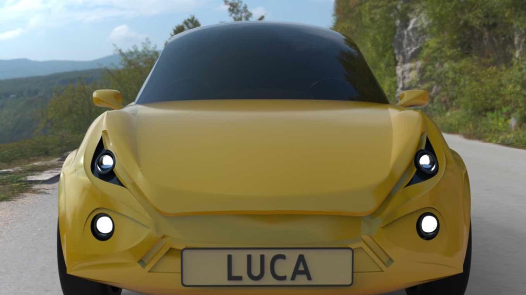 Luca: O carro elétrico que é feito de lixo e que atinge 90 km/h