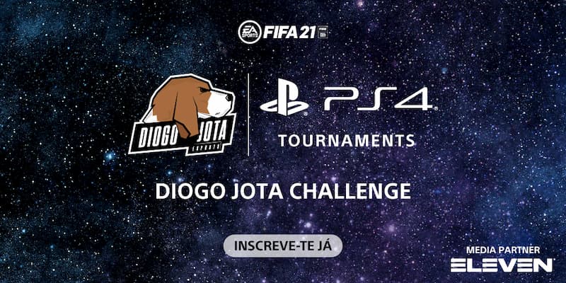 Diogo Jota Challenge, um torneio FIFA 21 para Playstation 4