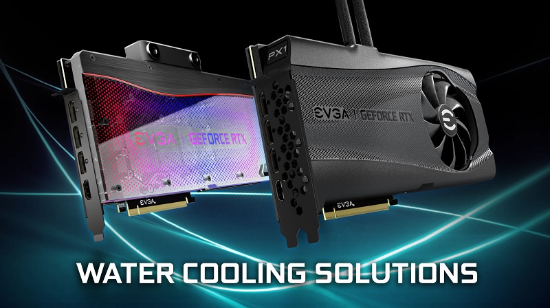 EVGA apresenta 8 placas gráficas da série GeForce RTX 30 com refrigeração líquida