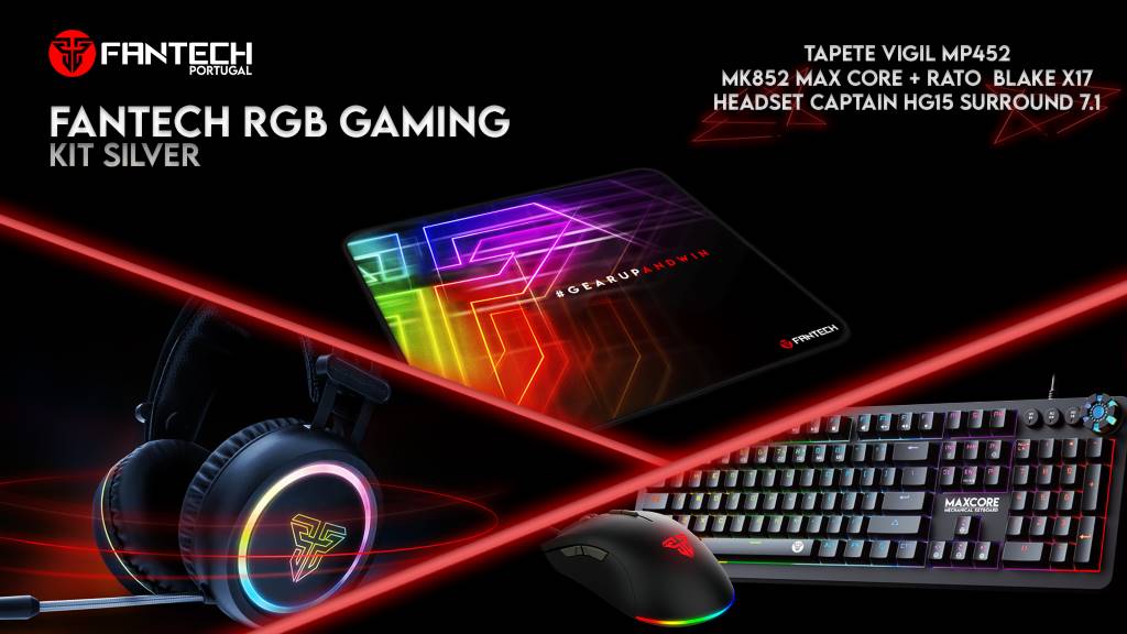 Fantech RGB Gaming Kit Silver – torne a experiência de jogo ainda mais imersiva