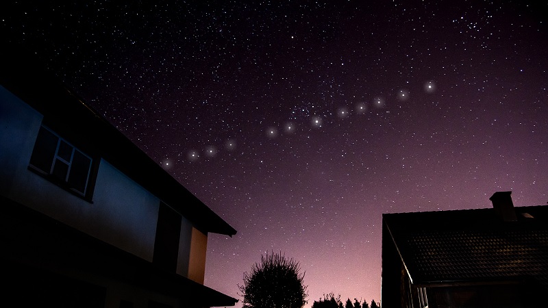 Site diz-lhe quando pode ver um satélite Starlink na sua região