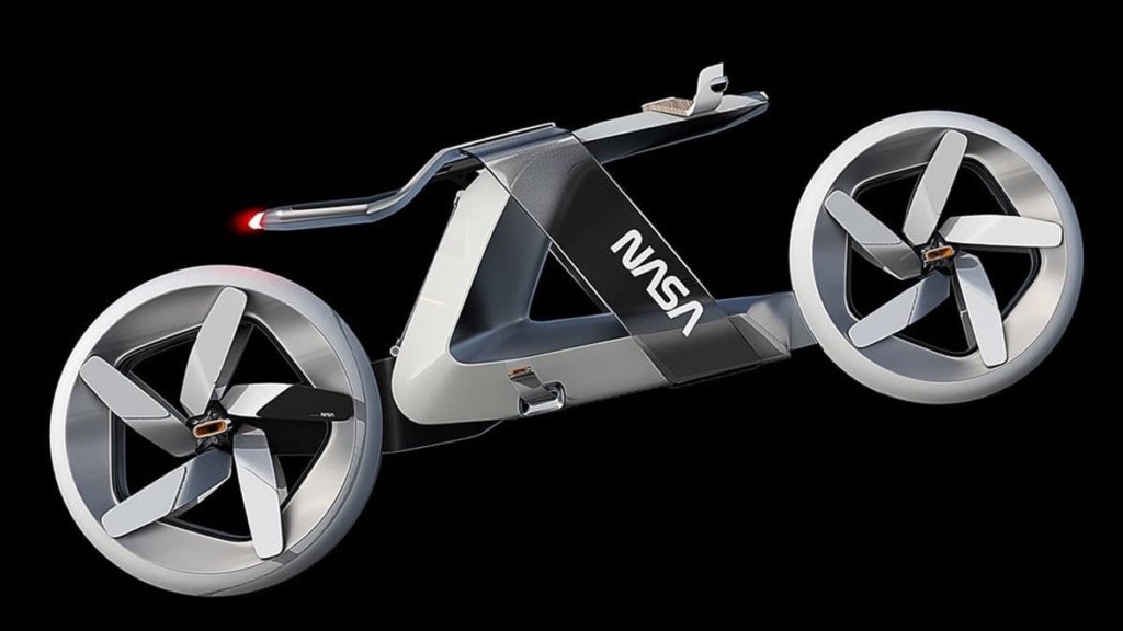 Inovador conceito de bicicleta “NASA” movida a vento quer conquistar o transporte em Marte