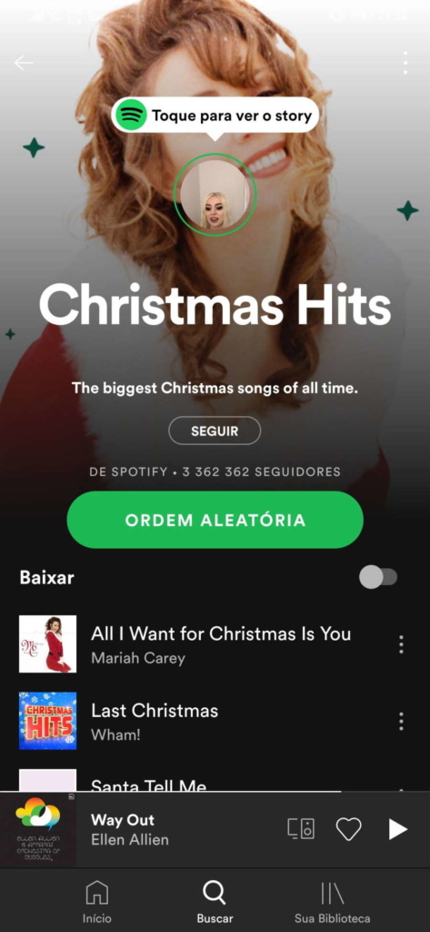 Spotify Stories playlist utilizadores música