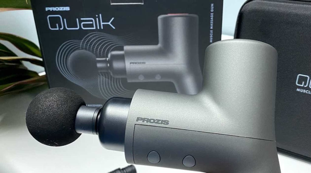 Quaik: A pistola de massagem muscular com 5 posições de intensidade