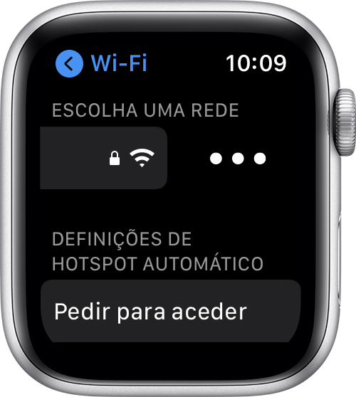 Imagem que mostra como ativar endereço WiFi privado no Apple Watch