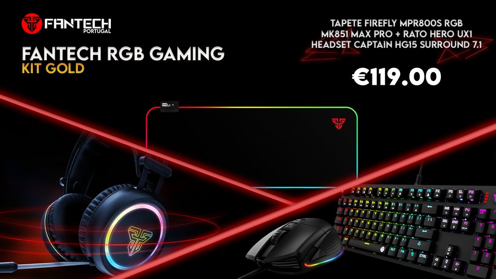 Fantech RGB Gaming Kit Gold – o presente de natal ideal para os amantes de jogos