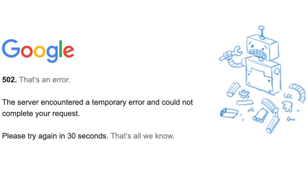 Sim, não está sozinho: YouTube, Gmail e outros serviços Google não funcionam