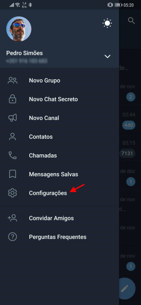 Telegram grupos utilizadores adicionar canais