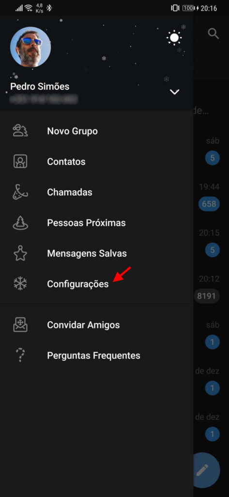 Telegram conta utilizadores problemas sessão