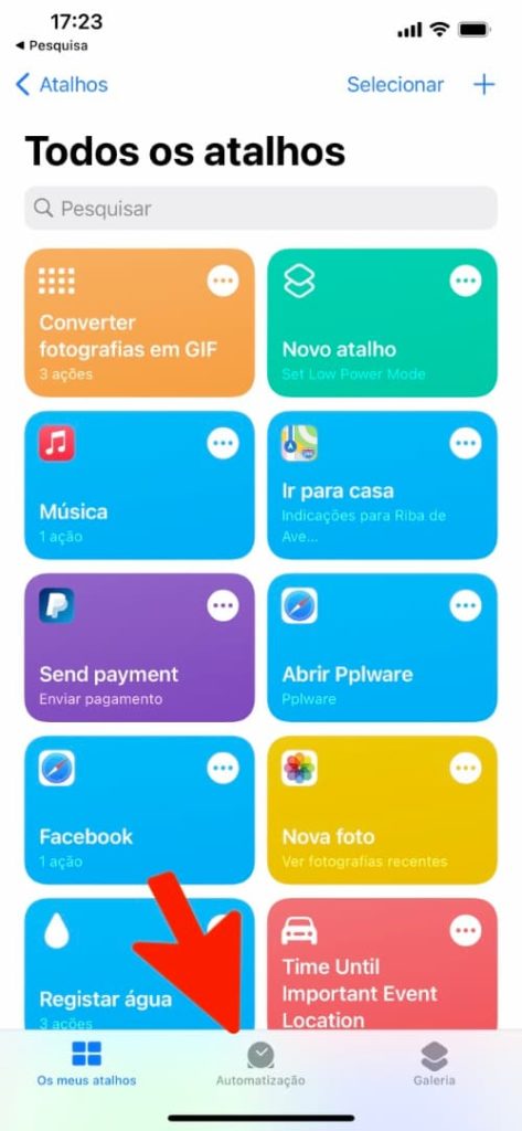 Imagem Atalhos iOS