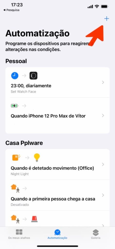Imagem Atalhos iOS