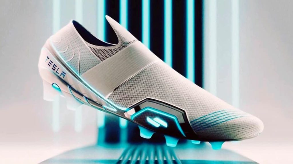 Ex-designer da Nike e Adidas mostrou botas de futebol Tesla conceituais ‘eletrificadas’
