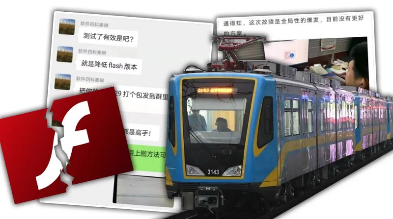 Linha ferroviária na China fica bloqueada 20 horas devido ao fim do Adobe Flash