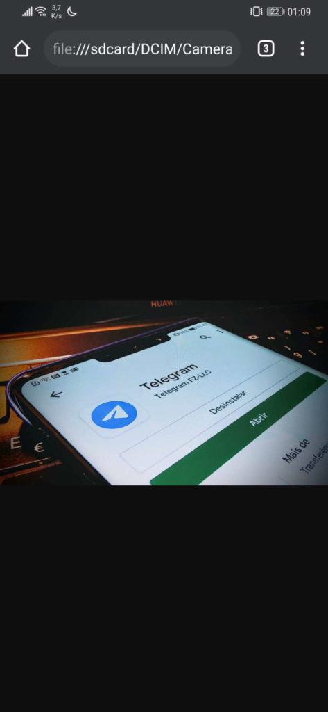 Android gestor ficheiros Chrome smartphone
