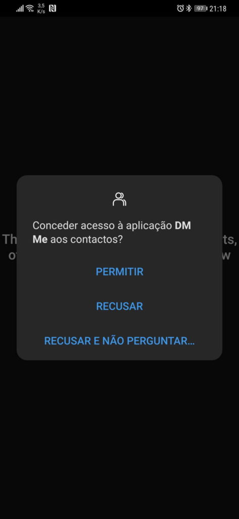 contactos mensagens app signal telegram