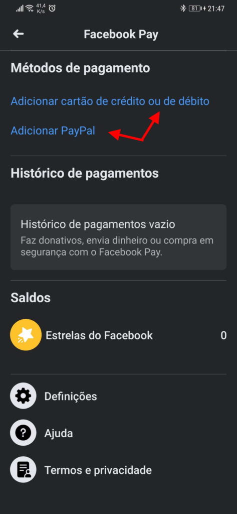 Facebook Pay pagamentos rede social PayPal