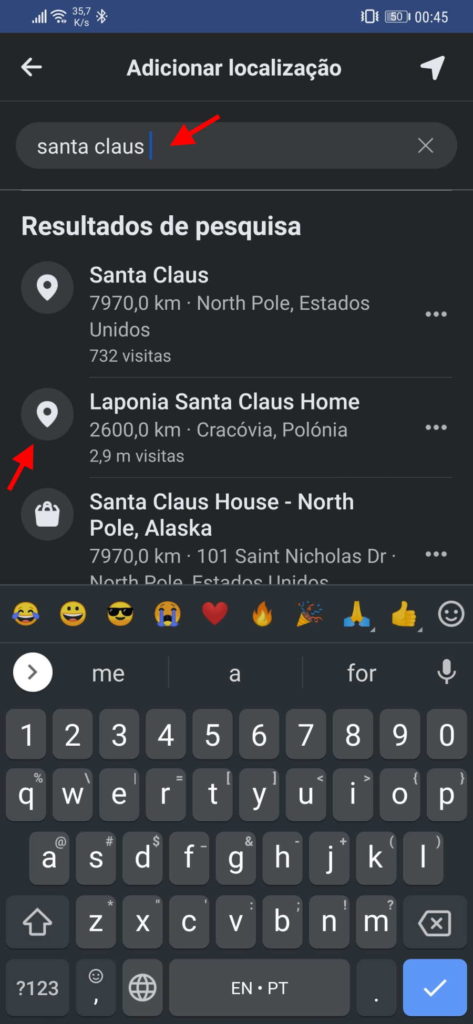 Facebook contactos localização enganar locais