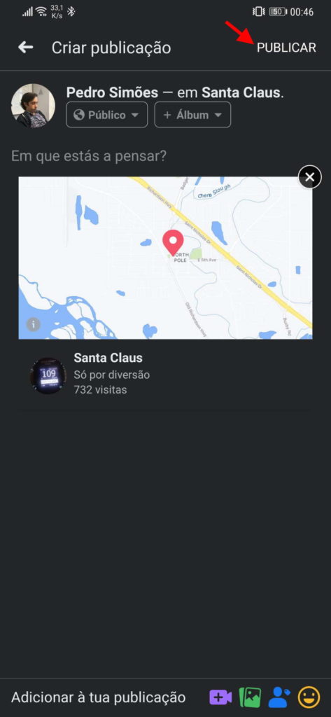 Facebook contactos localização enganar locais