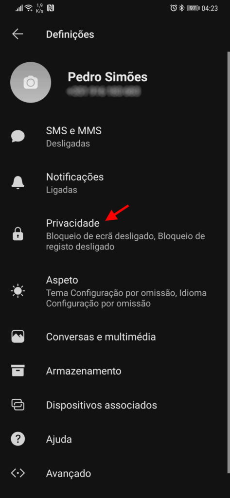 Signal segurança smartphone proteção utilizadores