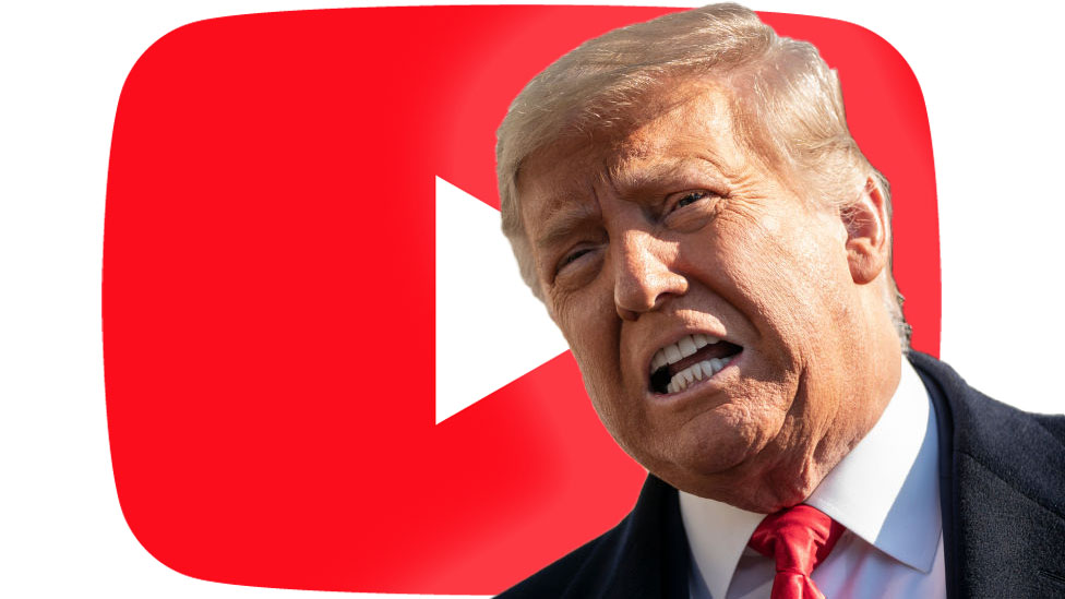YouTube bane canal de Donald Trump durante sete dias