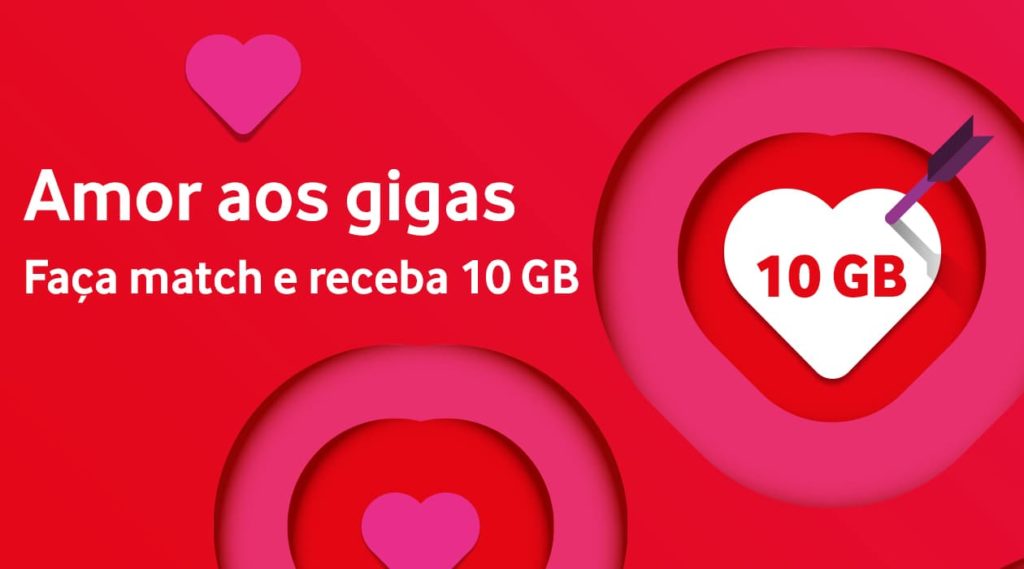 Dia dos Namorados: Vodafone dá 10GB grátis a quem fizer “Match”