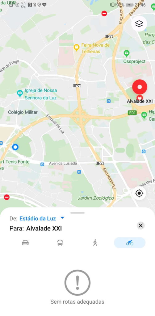 Petal Maps Huawei direções transportes públicos bicicleta