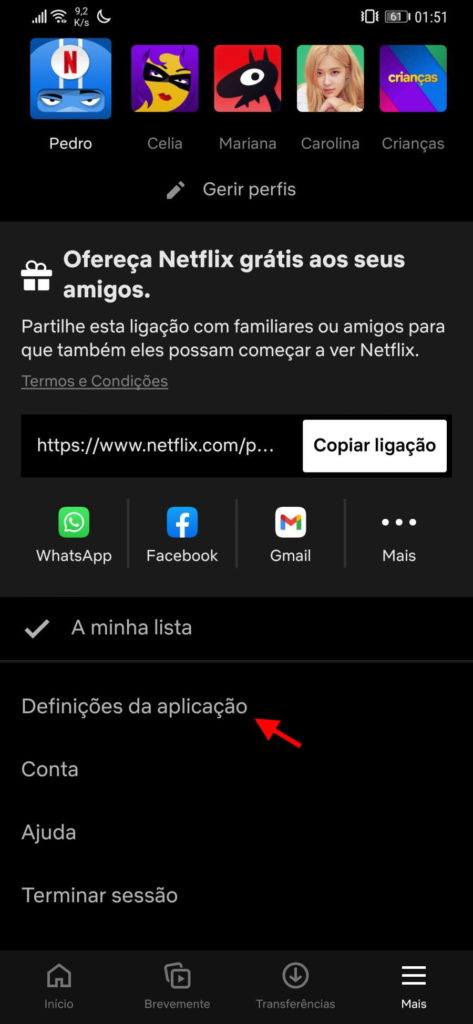 Netflix problemas Android app testes
