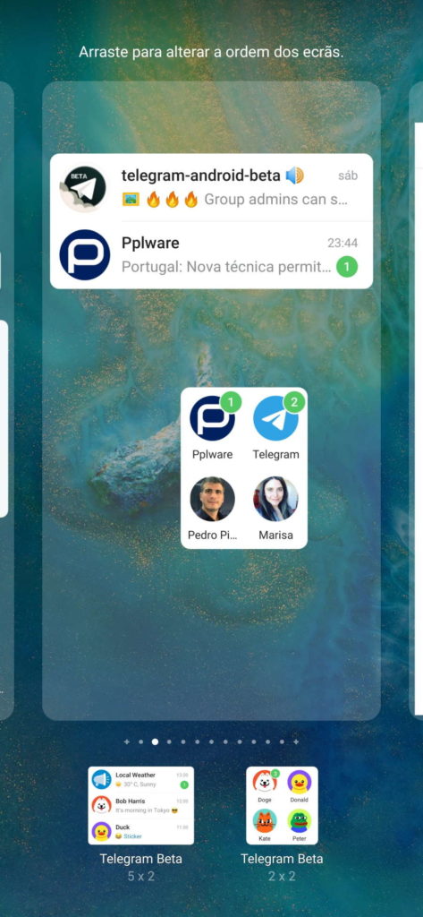 Telegram novidades versão grupos melhorias