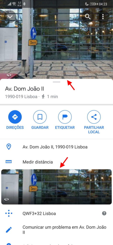 Google Maps Street View vista dupla
