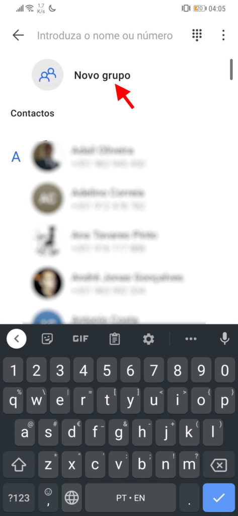 grupos mensagens Signal contactos mover
