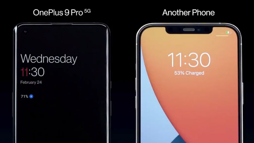 OnePlus 9 Pro vs. “outro telefone” da Apple: Qual carrega mais rápido?