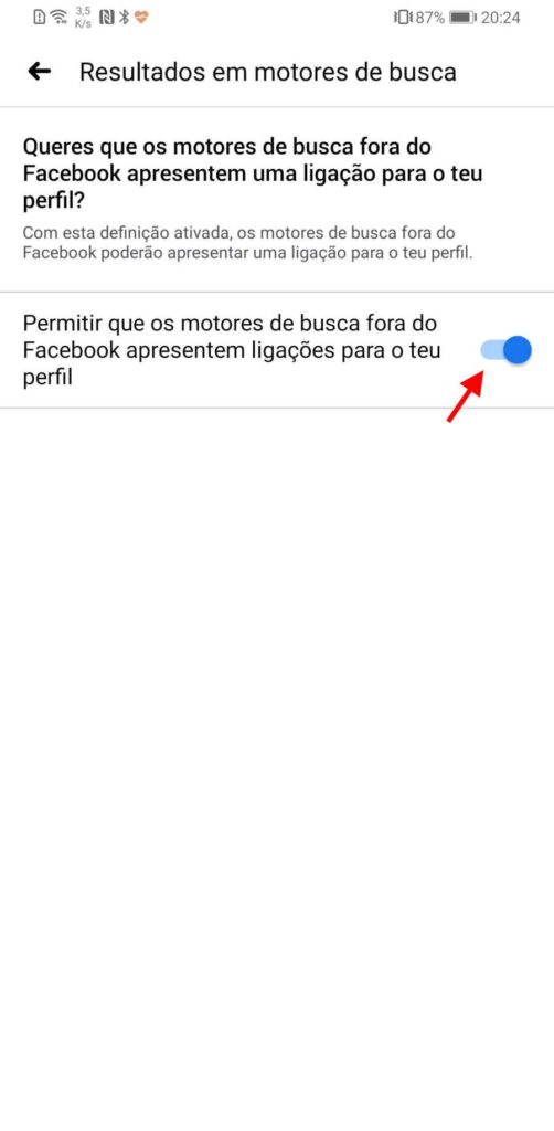 Facebook Google perfil informação pesquisas