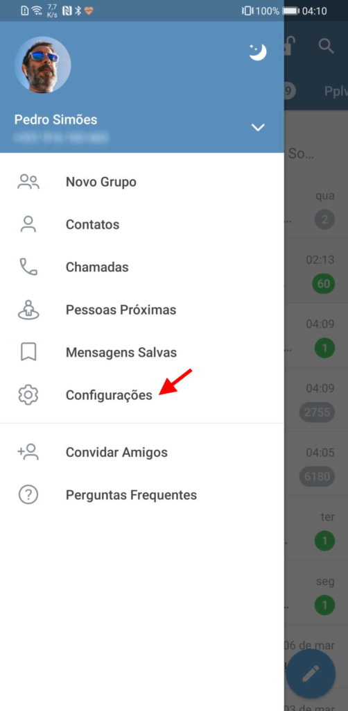 Telegram imagens Android galeria