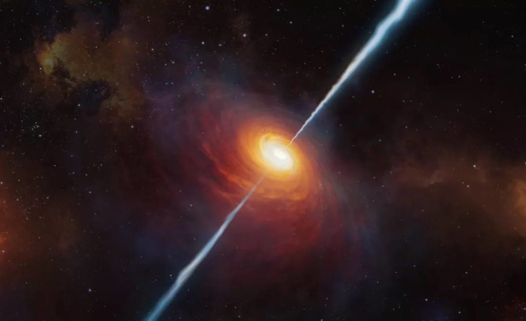 Astrónomos detetam em quasar fonte de emissão de ondas de rádio