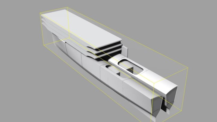 Imagem do catamarã Nova movido a energia solar
