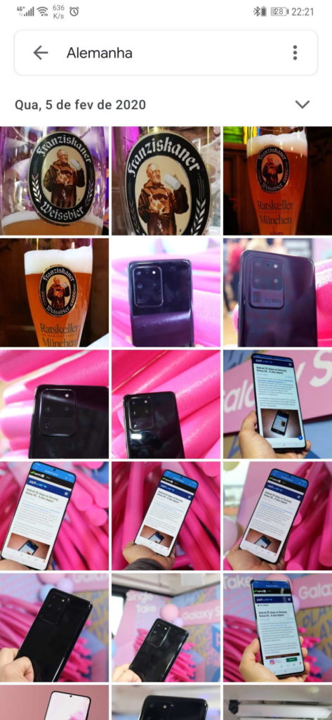 Google Photos imagens aleatória funcionalidades