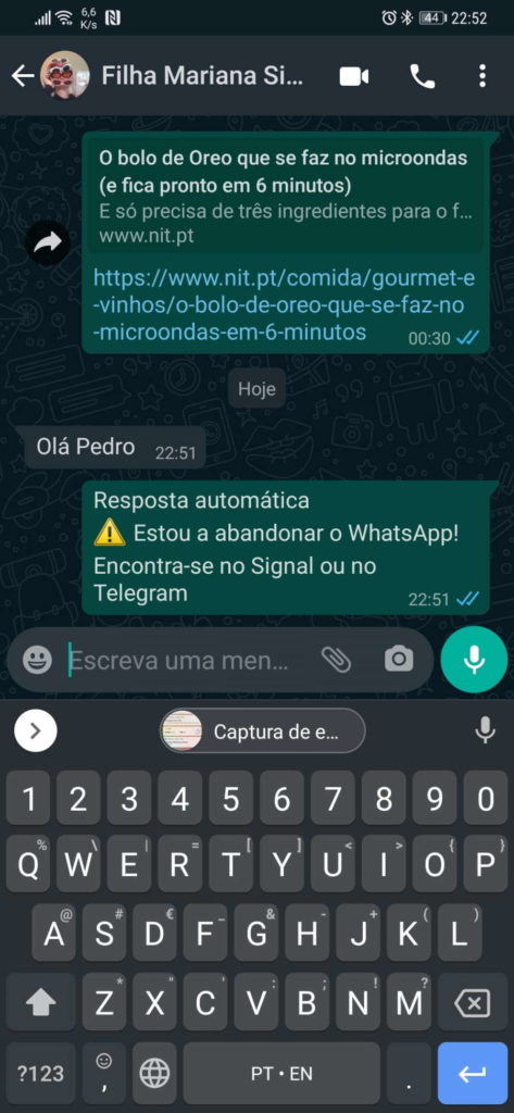 WhatsApp Facebook mensagens Watomatic respostas
