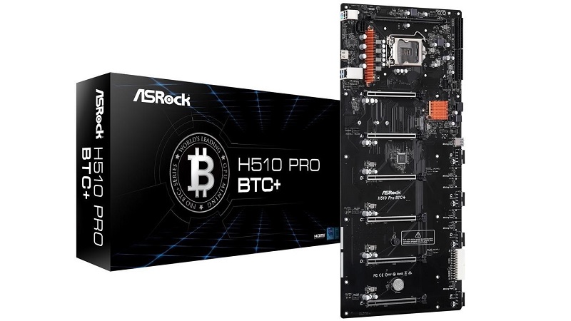 ASRock lança a motherboard H510 PRO BTC+ exclusiva para a mineração de criptomoedas