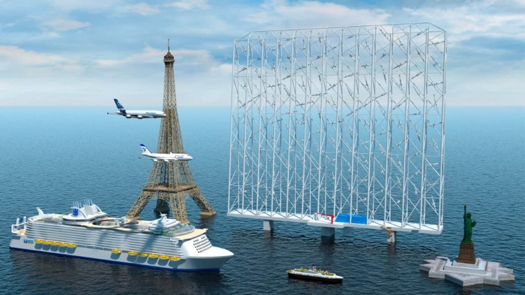 Gigantes “matrizes eólicas” offshore podem gerar energia para 80 mil casas
