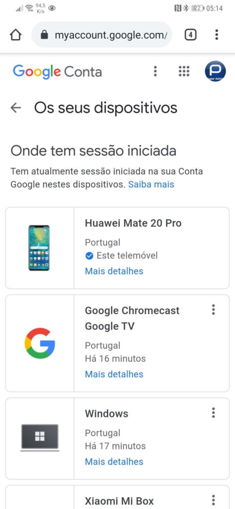 Google conta segurança proteção acesso
