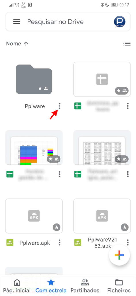 Google Drive cores pastas organizar