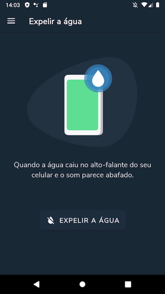 altifalante água smartphone limpar android