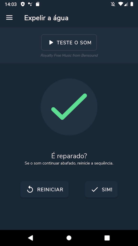 altifalante água smartphone limpar android