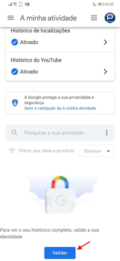 Google dados proteção segurança password