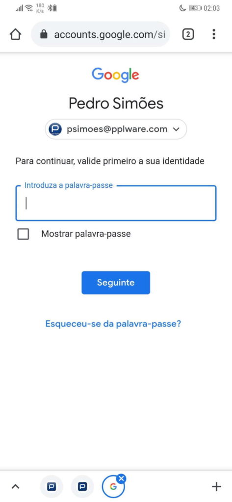 Google dados proteção segurança password